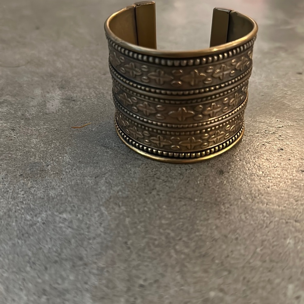 Gold and black bangle